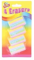 4 Rainbow Erasers