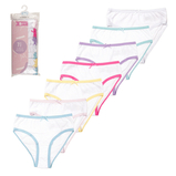 Girls 7 pack white briefs