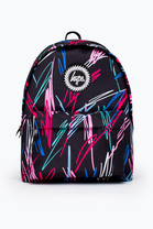 Black Multi Scribble Backpack