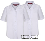 Short Sleeve Rever Blouse Twin Pack